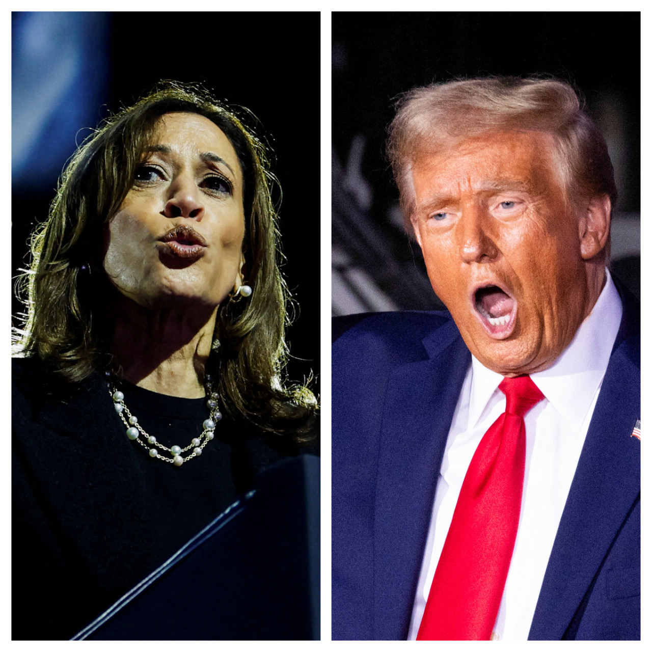 Donald Trump, Kamala Harris, elecciones en Estados Unidos. Foto: Reuters.