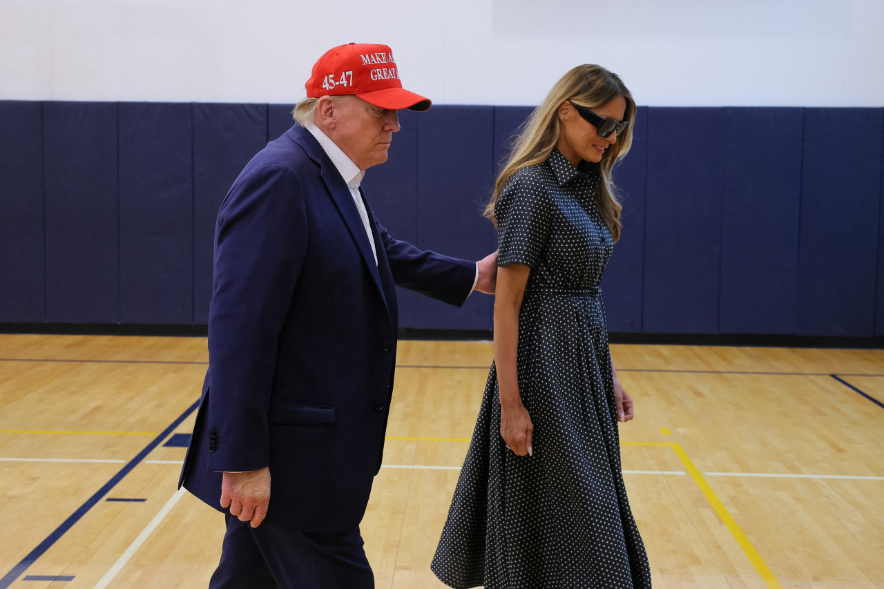 Donald Trump e Melania Trump, elecciones en Estados Unidos. Foto: Reuters.