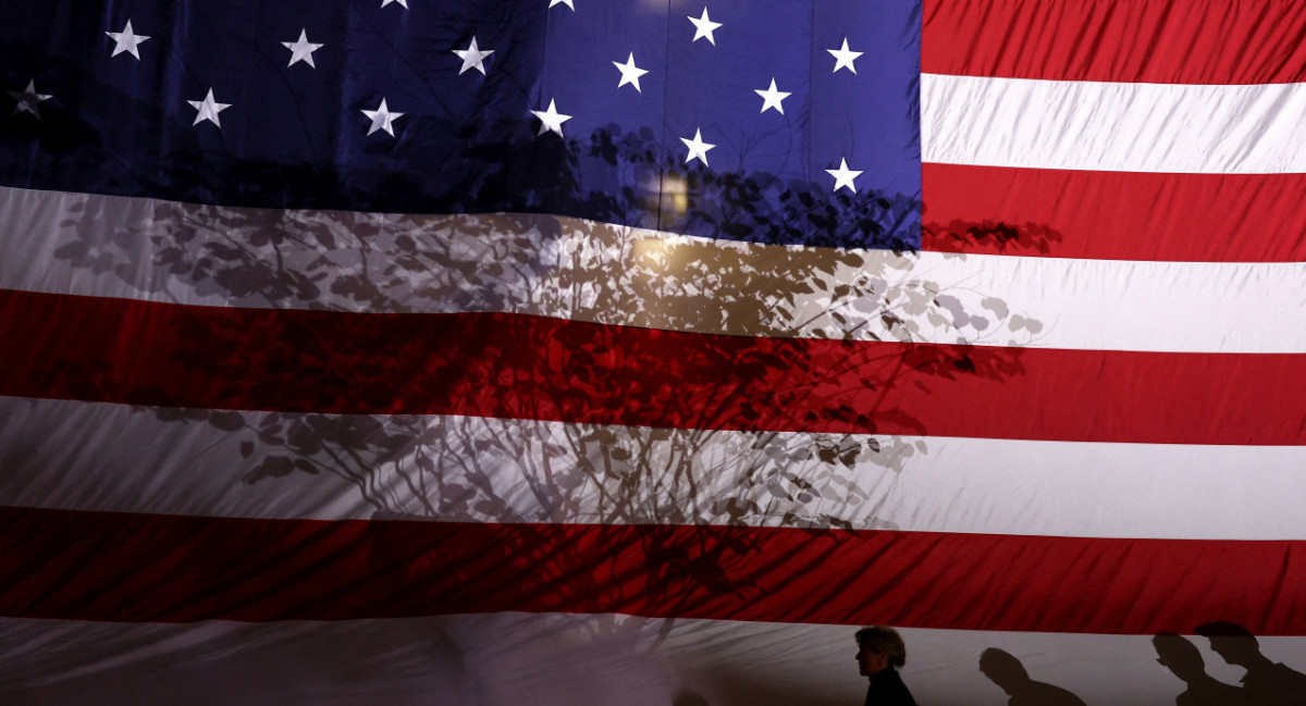 Bandera estadounidense, elecciones en EEUU. Foto: Reuters