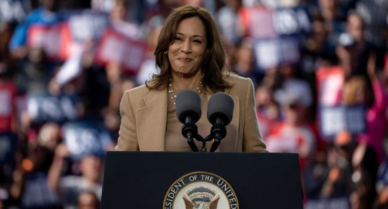 Kamala Harris, candidata demócrata a la Presidencia de Estados Unidos. Foto: Reuters.