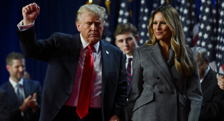 Donald Trump y Melania Trump. Foto: Reuters.