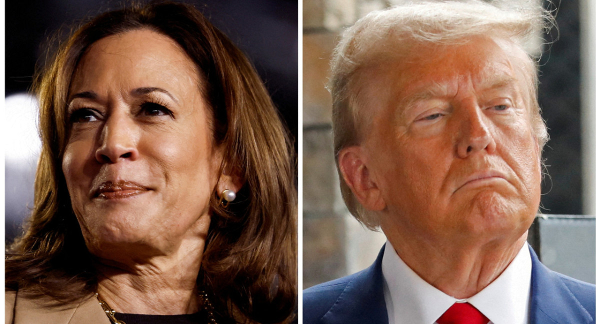 Kamala Harris y Donald Trump, elecciones en Estados Unidos. Foto: Reuters.