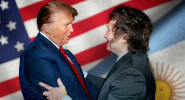 Javier Milei junto a Donald Trump. Foto: X/@JMilei.