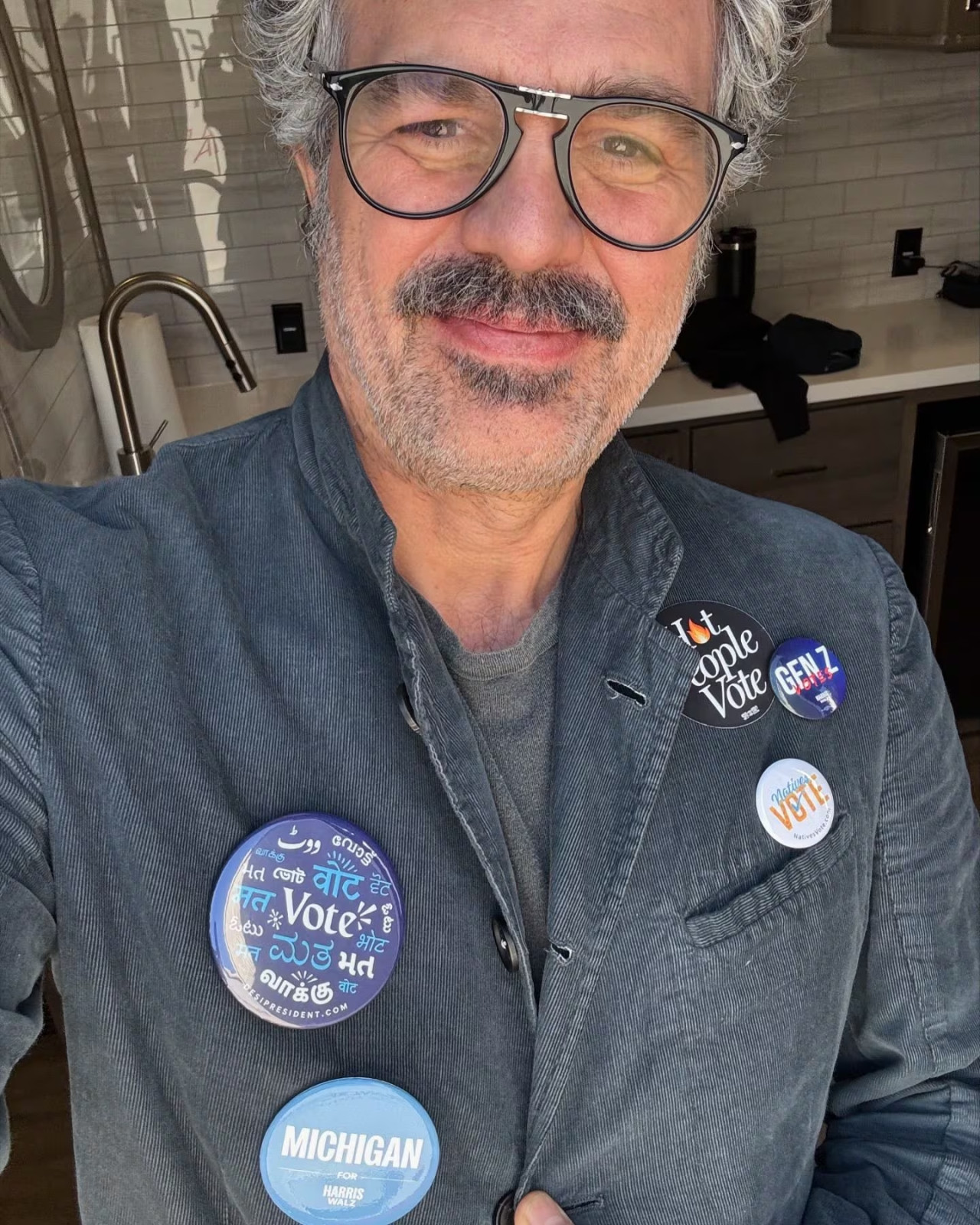 Mark Ruffalo votó en Estados Unidos . Fuente: Instagram