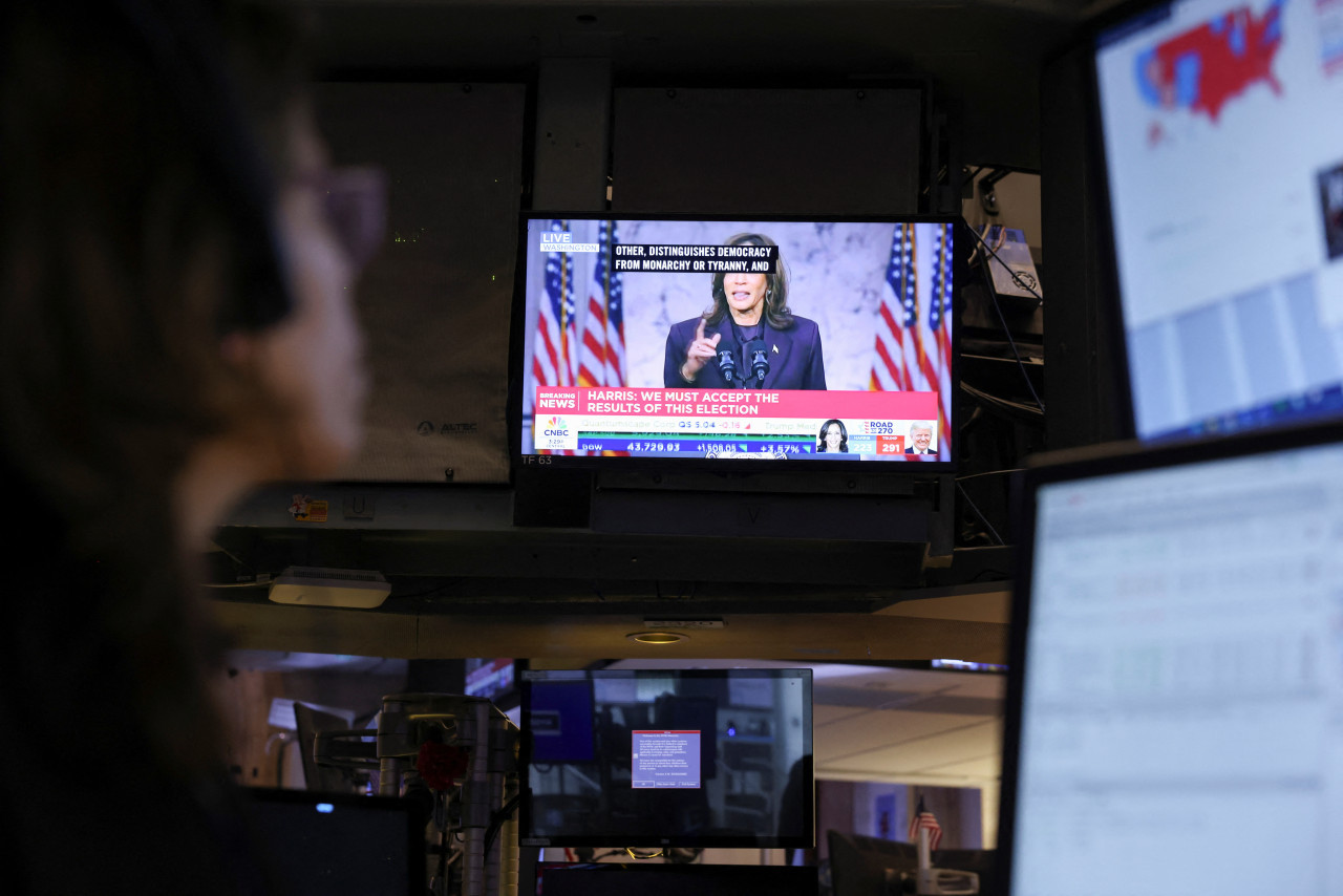 Kamala Harris habló tras la derrota en las Elecciones. Foto: Reuters