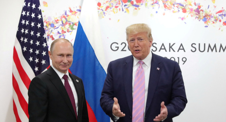 Donald Trump y Vladimir Putin. Foto: Reuters.