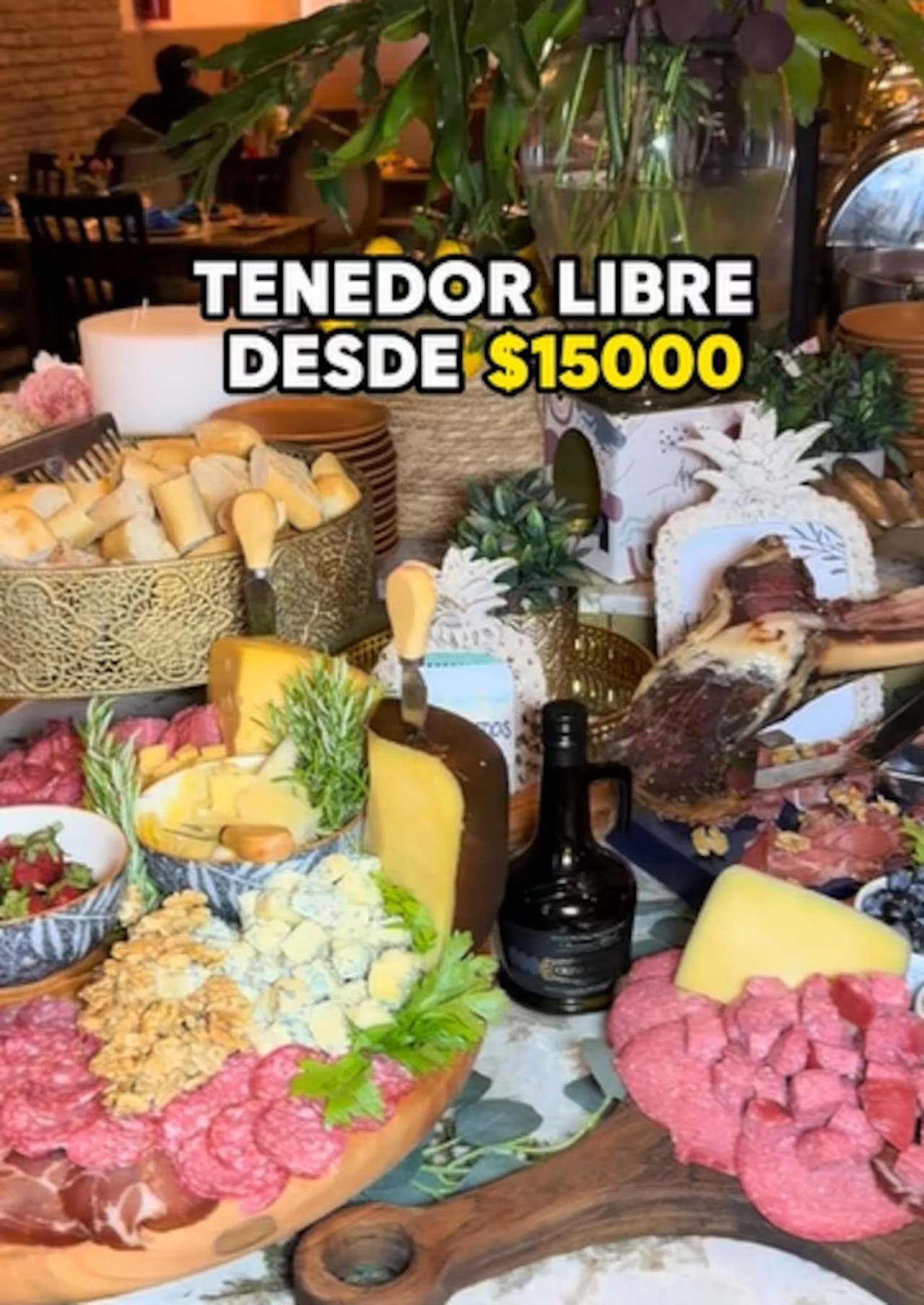 Tenedor libre brasilero en Villa Lugano donde se puede comer por $15.000. Foto: captura TikTok/amantesdelmorfi