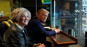 Susie Wiles y Donald Trump. Foto: Reuters.