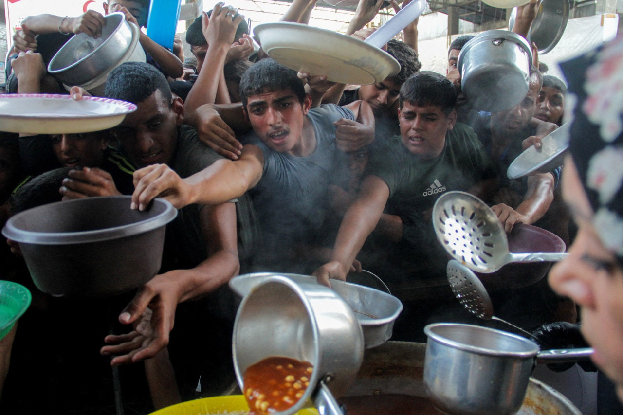 Hambre en la Franja de Gaza. Foto: Reuters