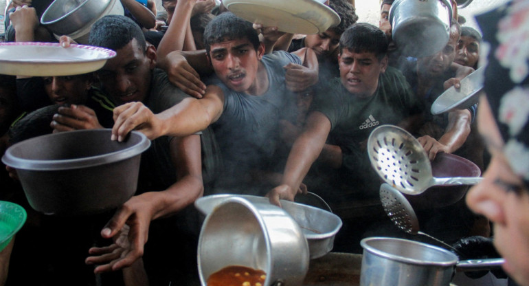 Hambre en la Franja de Gaza. Foto: Reuters