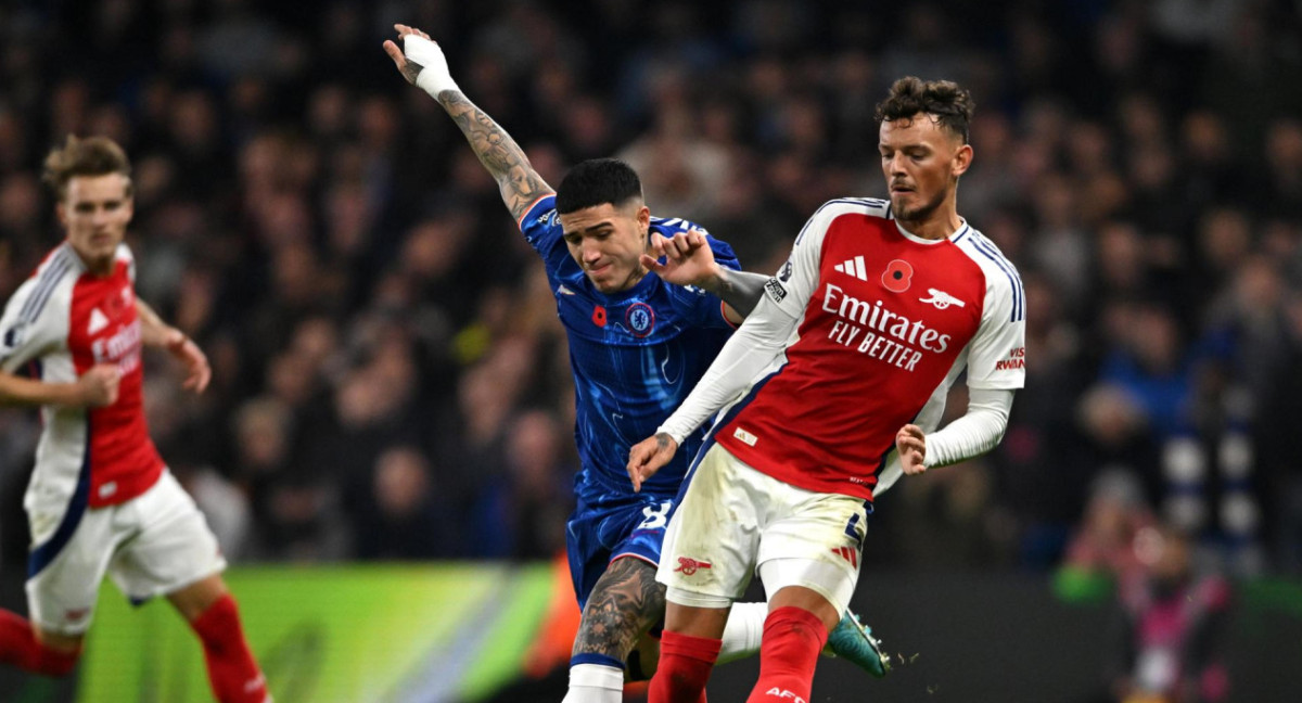 Enzo Fernández; Chelsea vs. Arsenal. Foto: EFE.