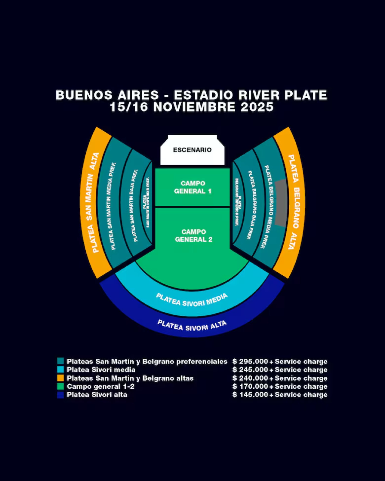 Entradas para Oasis.