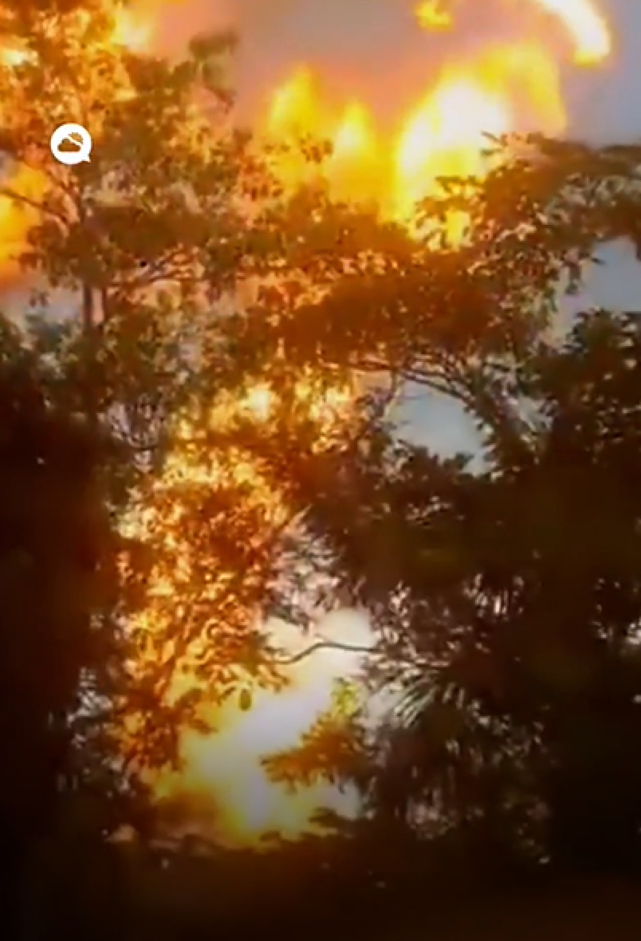 Las imágenes de la erupción del volcán de lodo en Colombia. Foto: Captura de video.