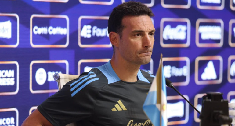 Lionel Scaloni, entrenador de la Selección Argentina. Foto: NA.