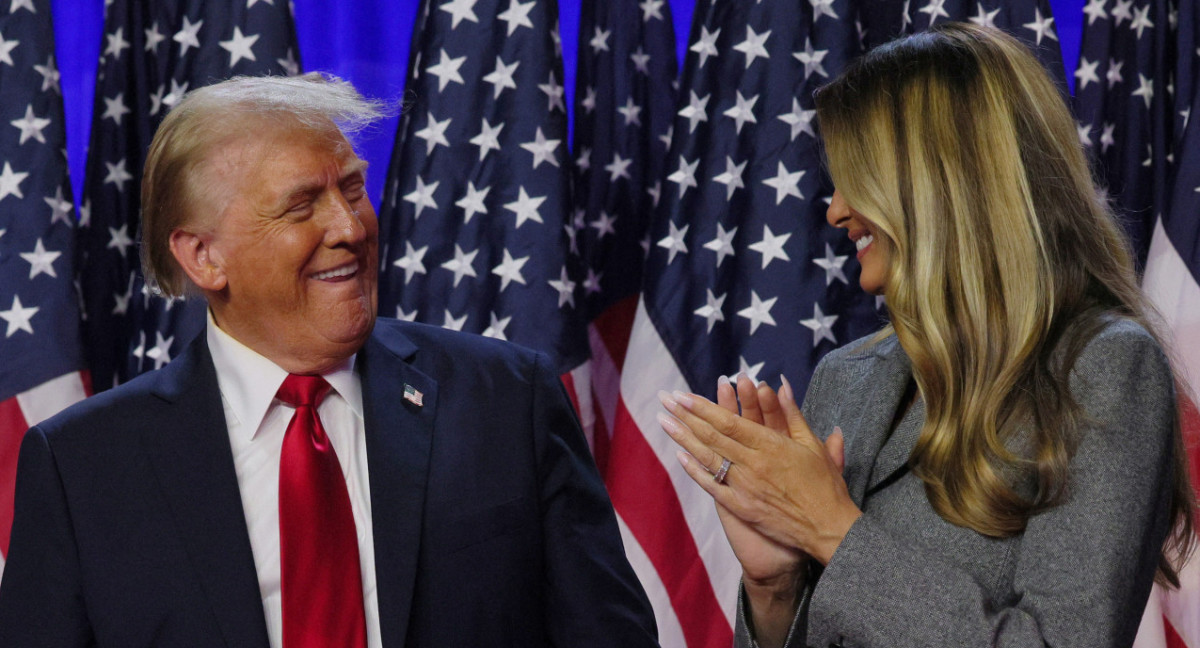 Melania y Donald Trump. Foto: Reuters.