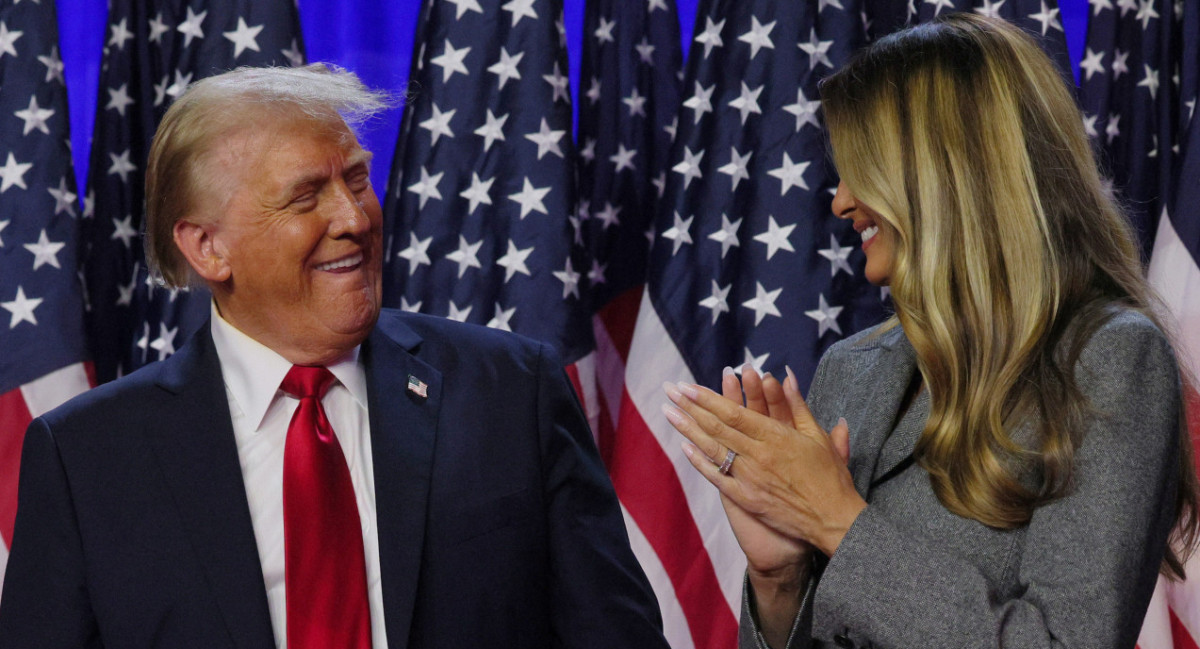 Melania y Donald Trump. Foto: Reuters.