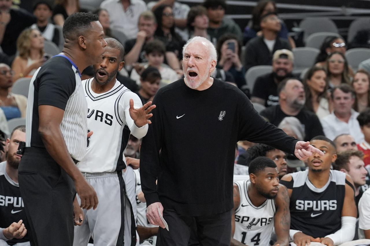 Gregg Popovich, técnico de los San Antonio Spurs de la NBA. Foto: REUTERS.