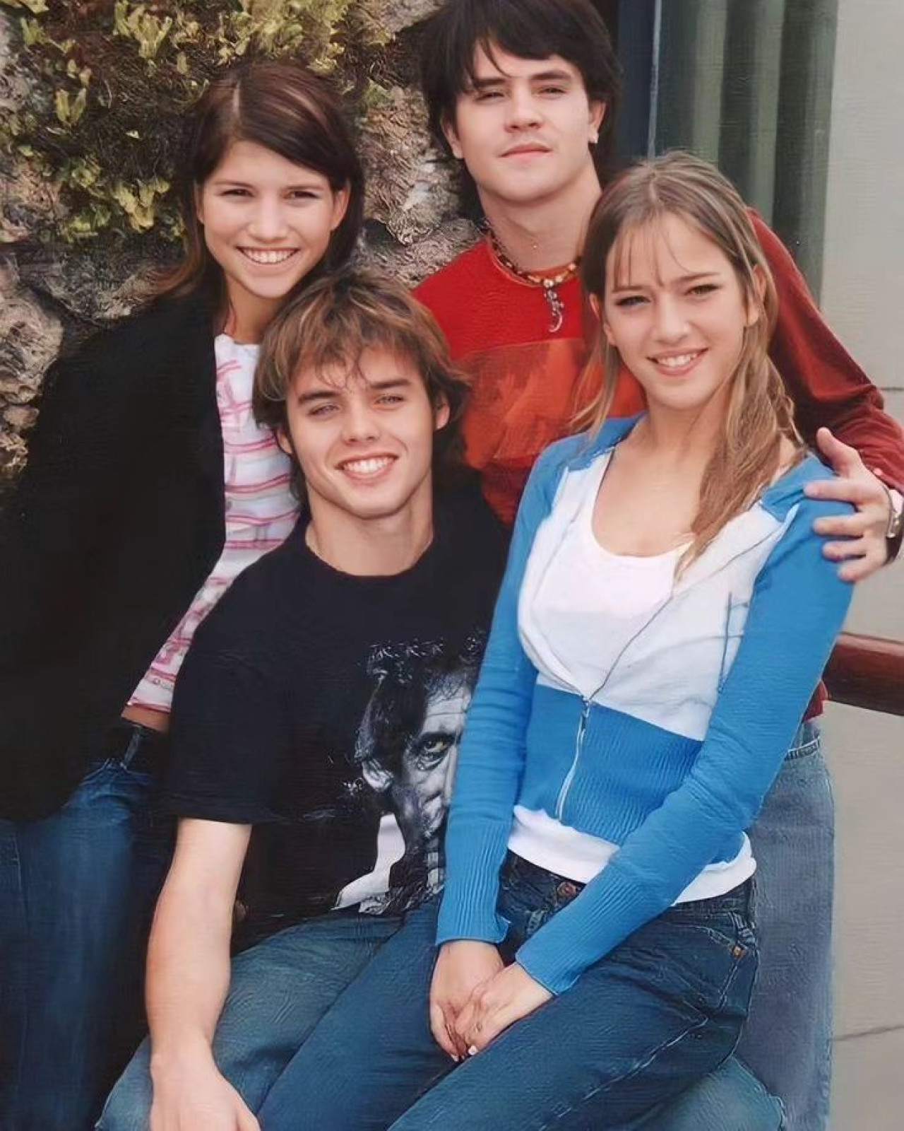 Camila Bordonaba, Luisana Lopilato, Felipe Colombo y Benjamín Rojas eran Erreway. Foto: Instagram