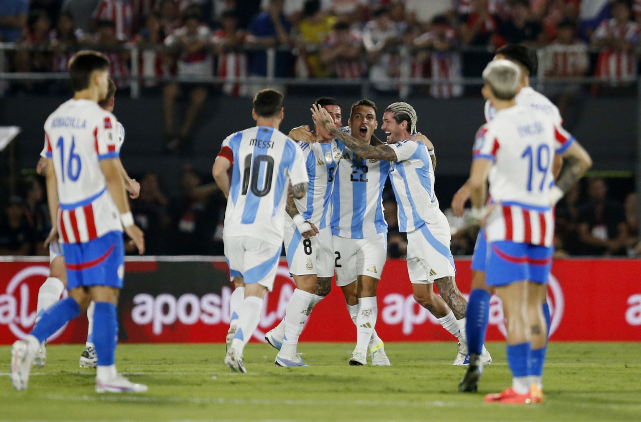 Selección Argentina, Paraguay. Foto: Reuters.