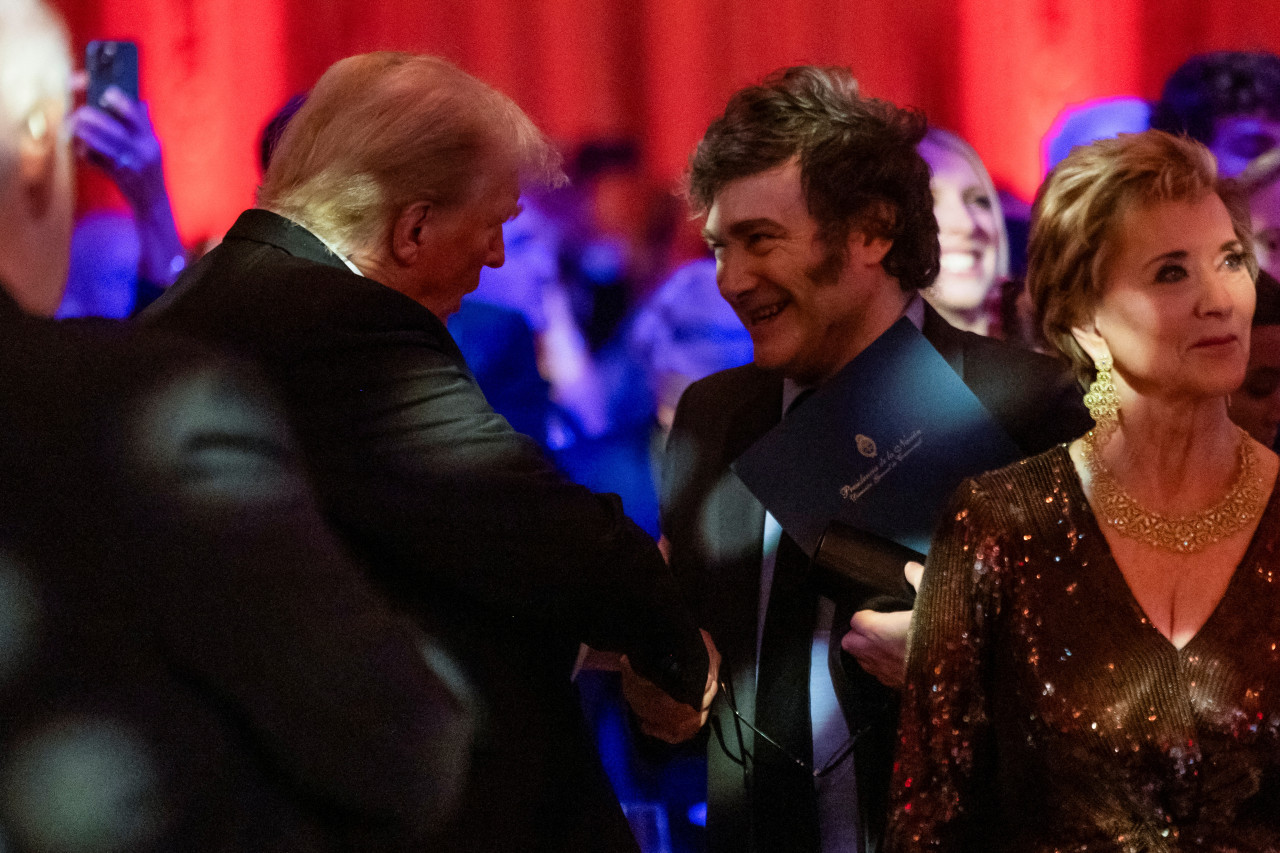 Donald Trump y Javier Milei. Foto: Reuters.