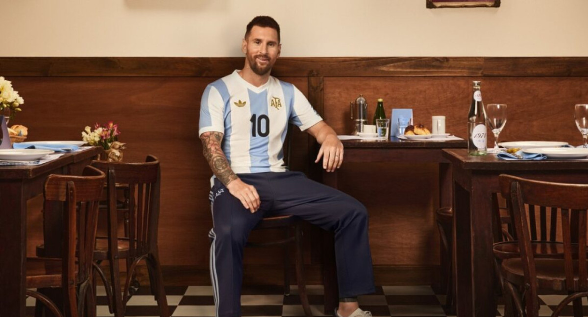 Nueva camiseta de la Selección argentina. Foto: @Adidas.