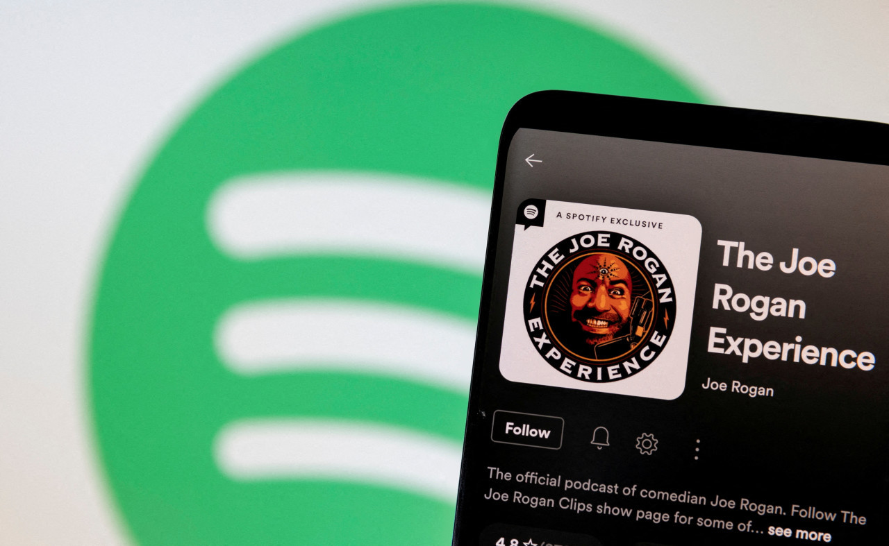 Podcasts en Spotify. Foto: Reuters.