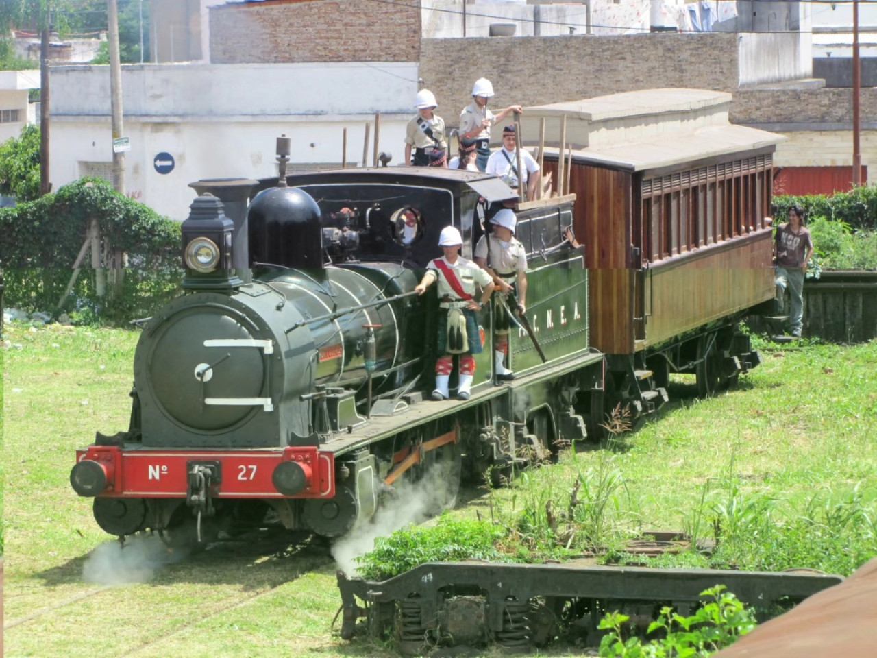 Muestra histórica del Tren Urquiza. Foto. Facebook / Ferroclub Cdp Lynch.