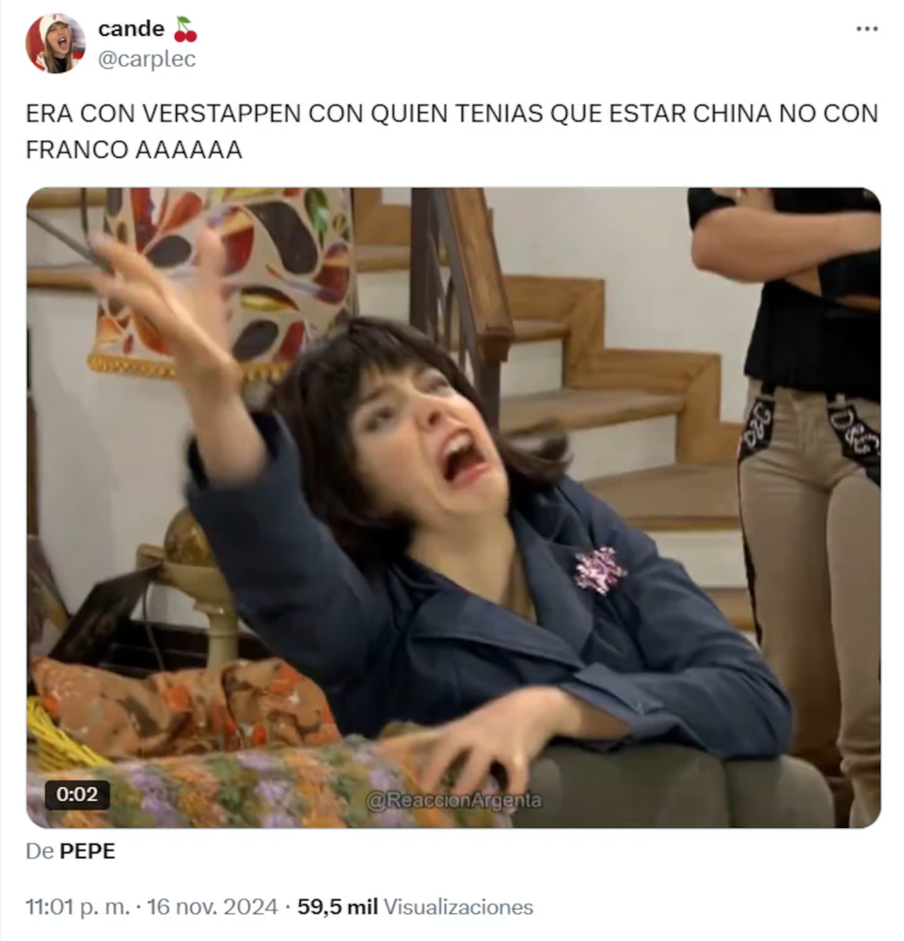 Los mejores memes de la cena de la China Suárez y Colapinto. Foto: X.