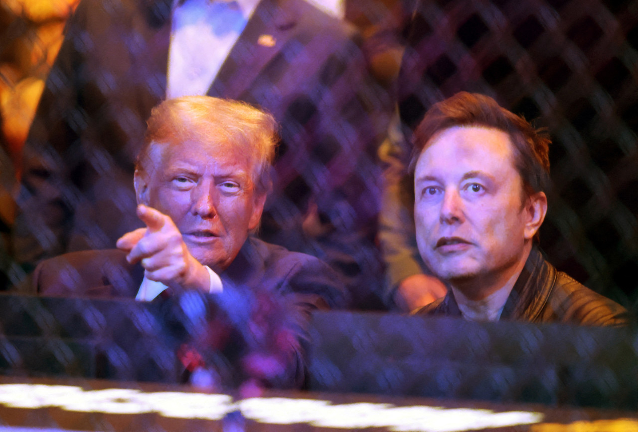 Donald Trump en el evento de la UFC. Foto: Reuters