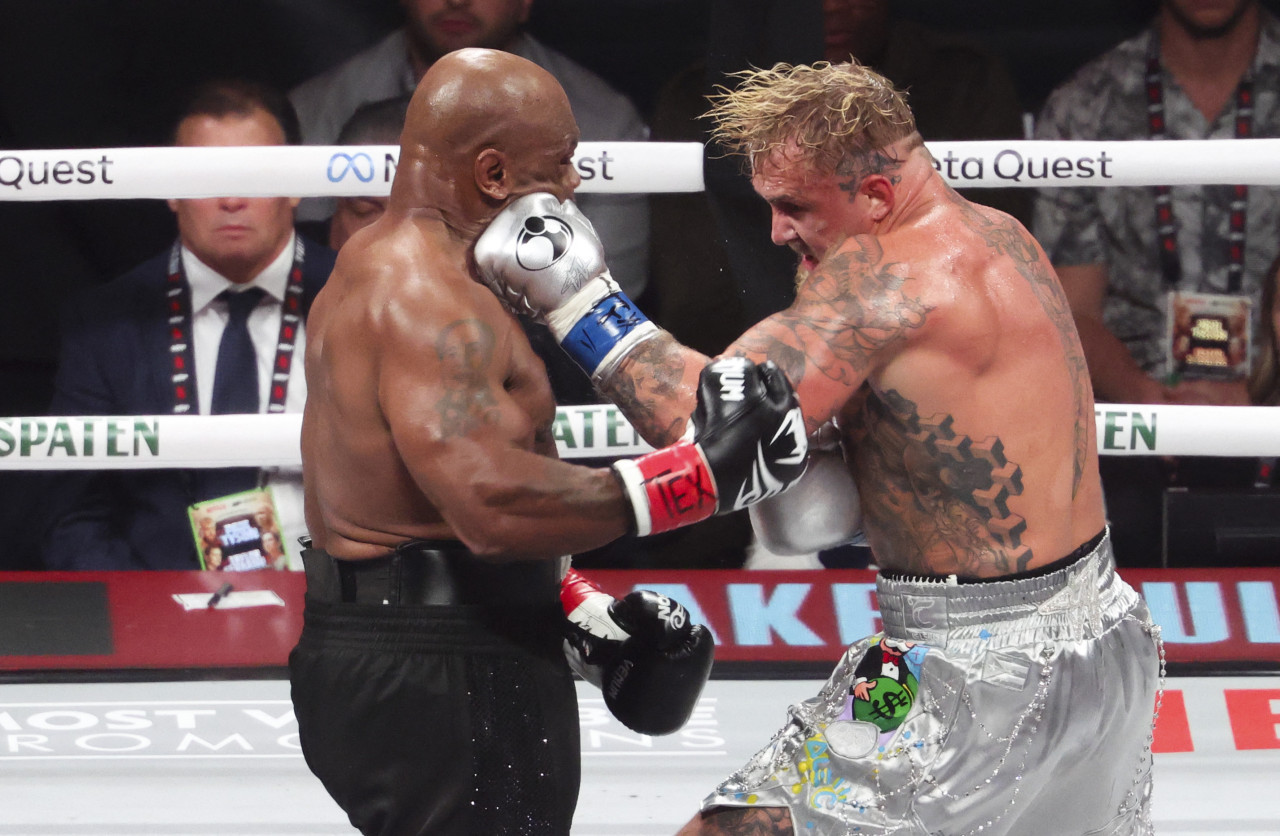 Pelea de Mike Tyson vs. Jake Paul. Foto: Reuters.