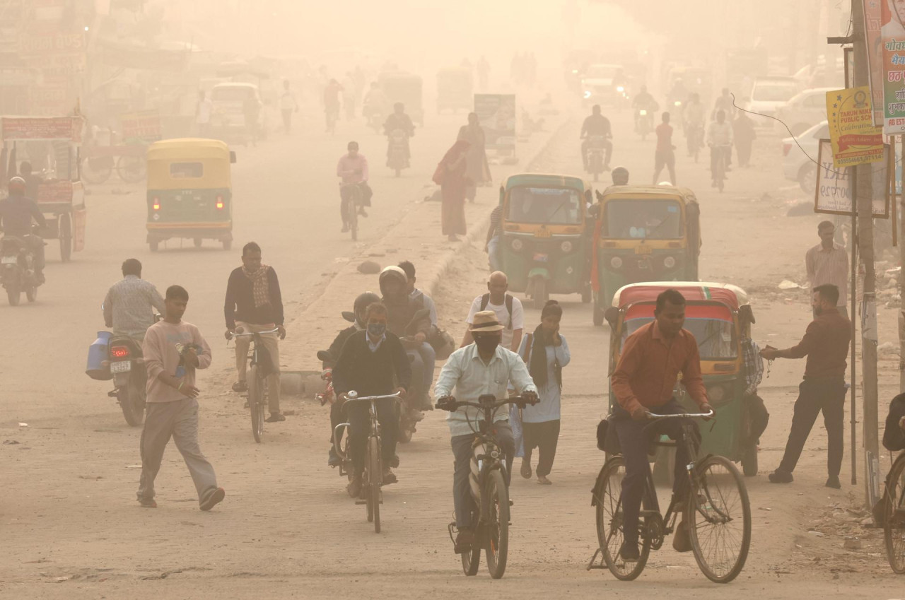 Contaminación en India. Foto: EFE.