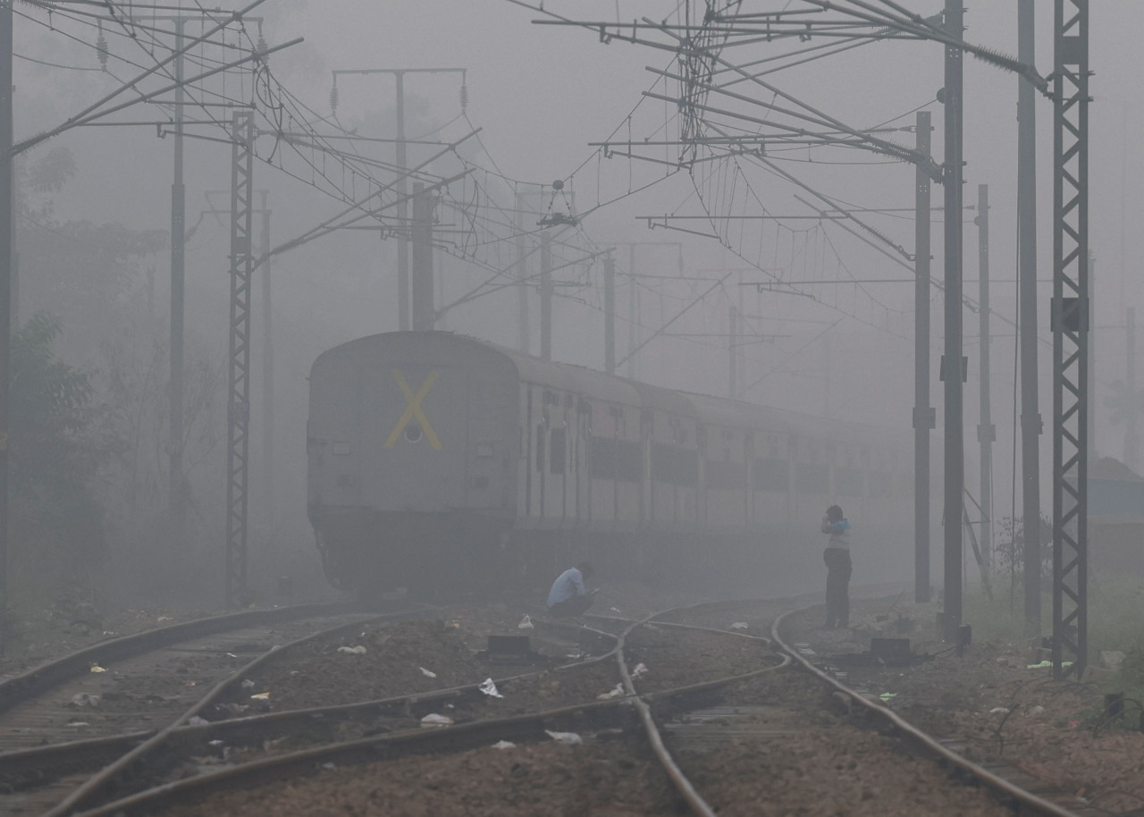 Contaminación en India. Foto: EFE.