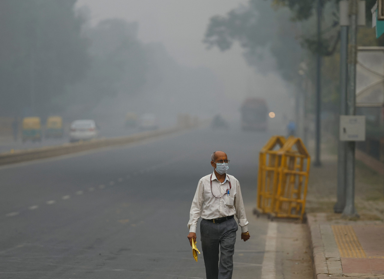 Contaminación en India. Foto: EFE.