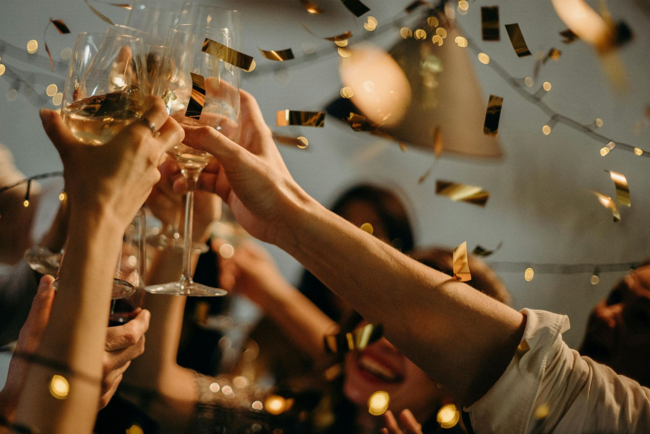 Festejos de Año Nuevo. Foto: Pexels