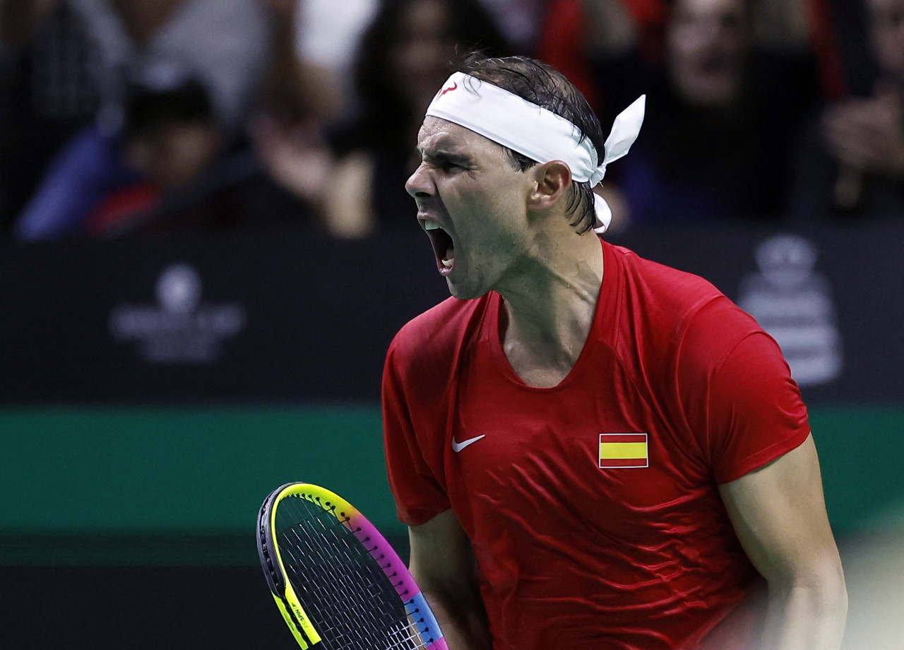 Rafael Nadal en la Copa Davis. Foto: REUTERS.