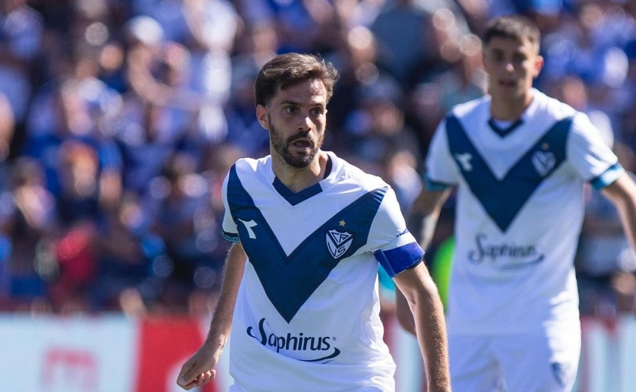 Agustín Bouzat, jugador de Vélez. Foto: Instagram.