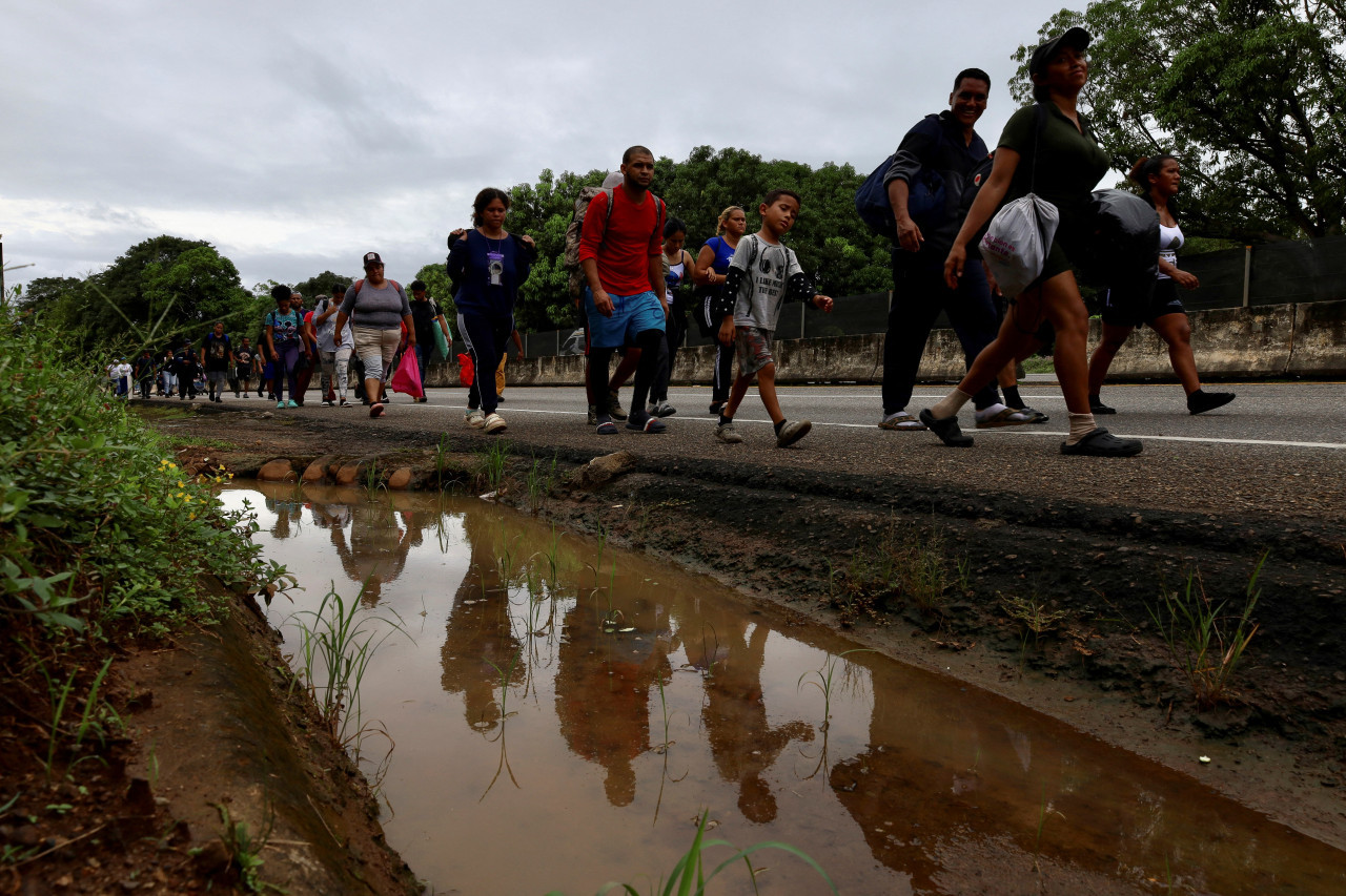 Migrantes sueñan con llegar a Estados Unidos antes de la asunción de Trump. Foto: REUTERS.