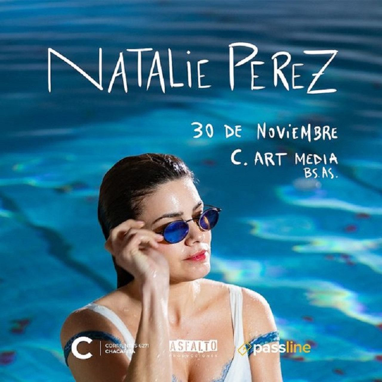 El anuncio del próximo show de Natalie Pérez. Foto: Instagram @natalieperez.