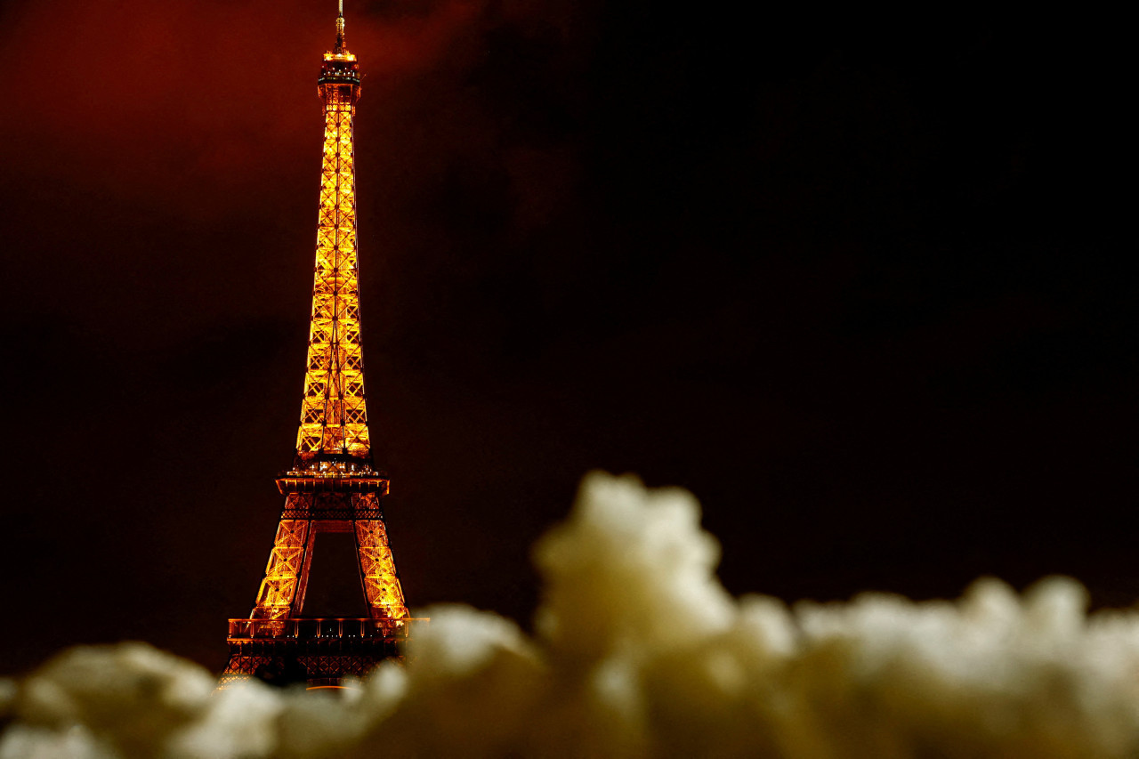 Temporal de nieve y viento en París, Francia. Foto: Reuters.