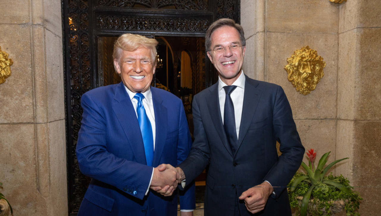 Donald Trump y Mark Rutte. Foto: OTAN.