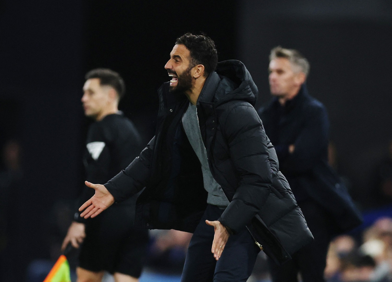 Rubén Amorim; Ipswich Town vs Manchester United. Foto: Reuters