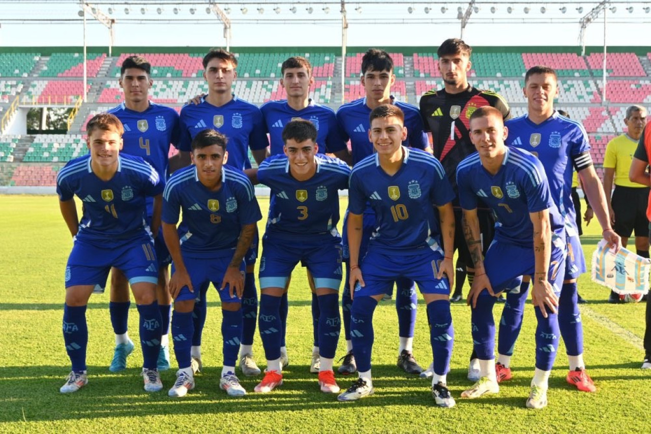 Selección argentina sub 20. Foto: @Argentina.