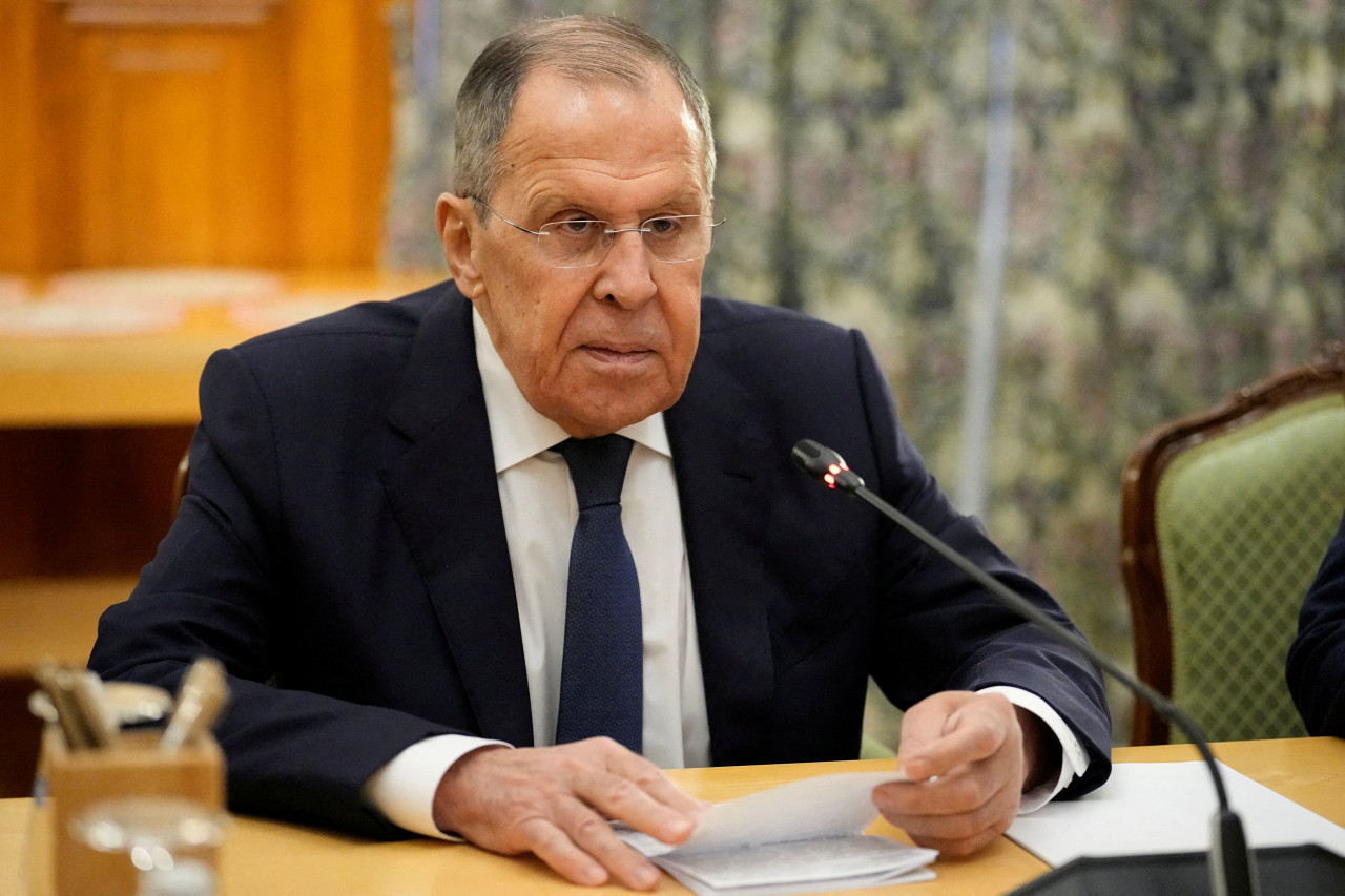 El ministro de Exteriores de Rusia, Serguéi Lavrov. Foto: Reuters.