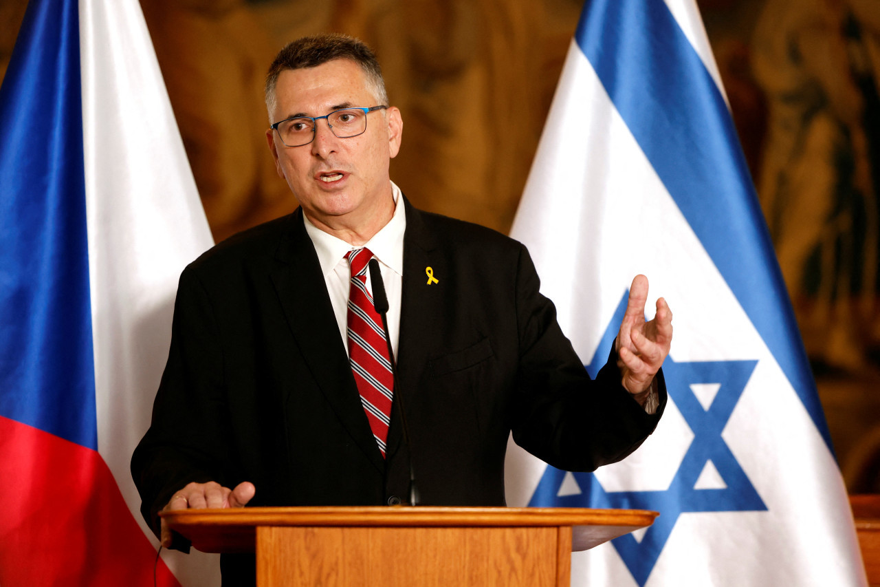 Gideon Saar, ministro de Exteriores de Israel. Foto: Reuters.