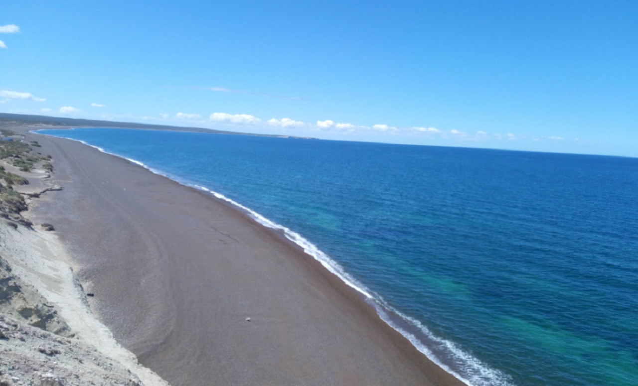 Playa Las Canteras, Chubut. Foto: Google Maps.