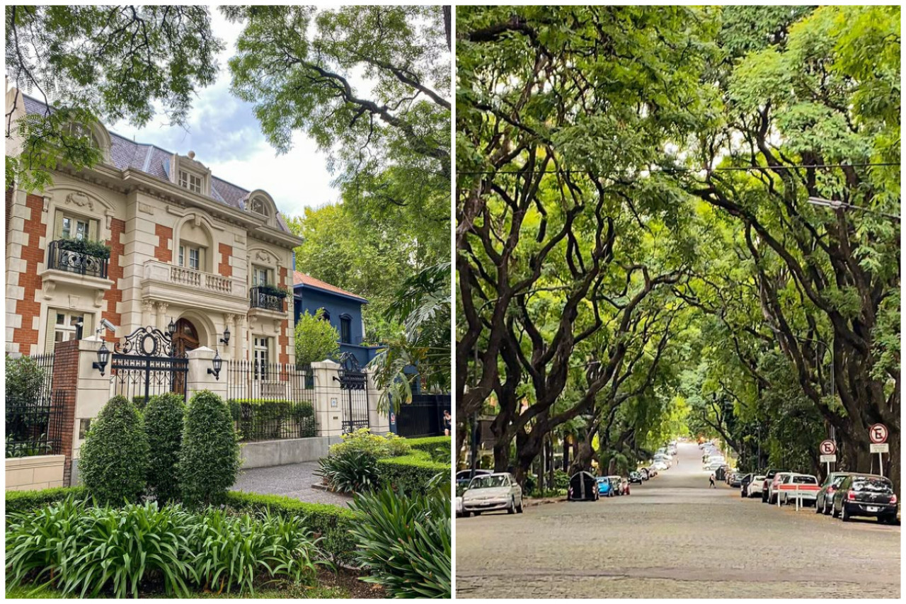 Las mansiones de la avenida Melián. Foto: Instagram @vivamosba.