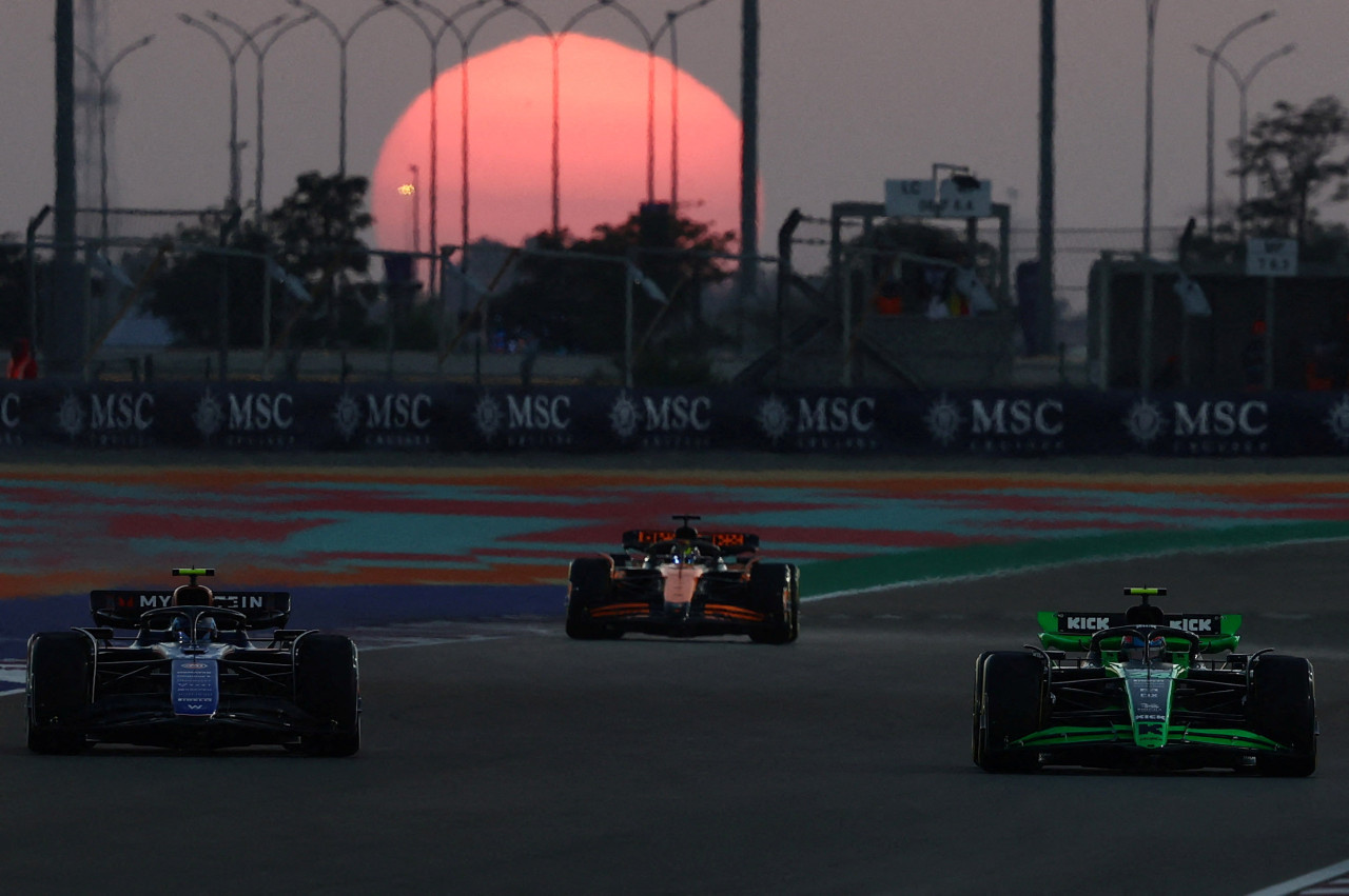 Franco Colapinto en el Gran Premio de Qatar. Foto: Reuters.