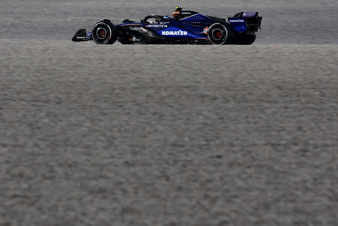 Franco Colapinto en el Gran Premio de Qatar. Foto: Reuters.