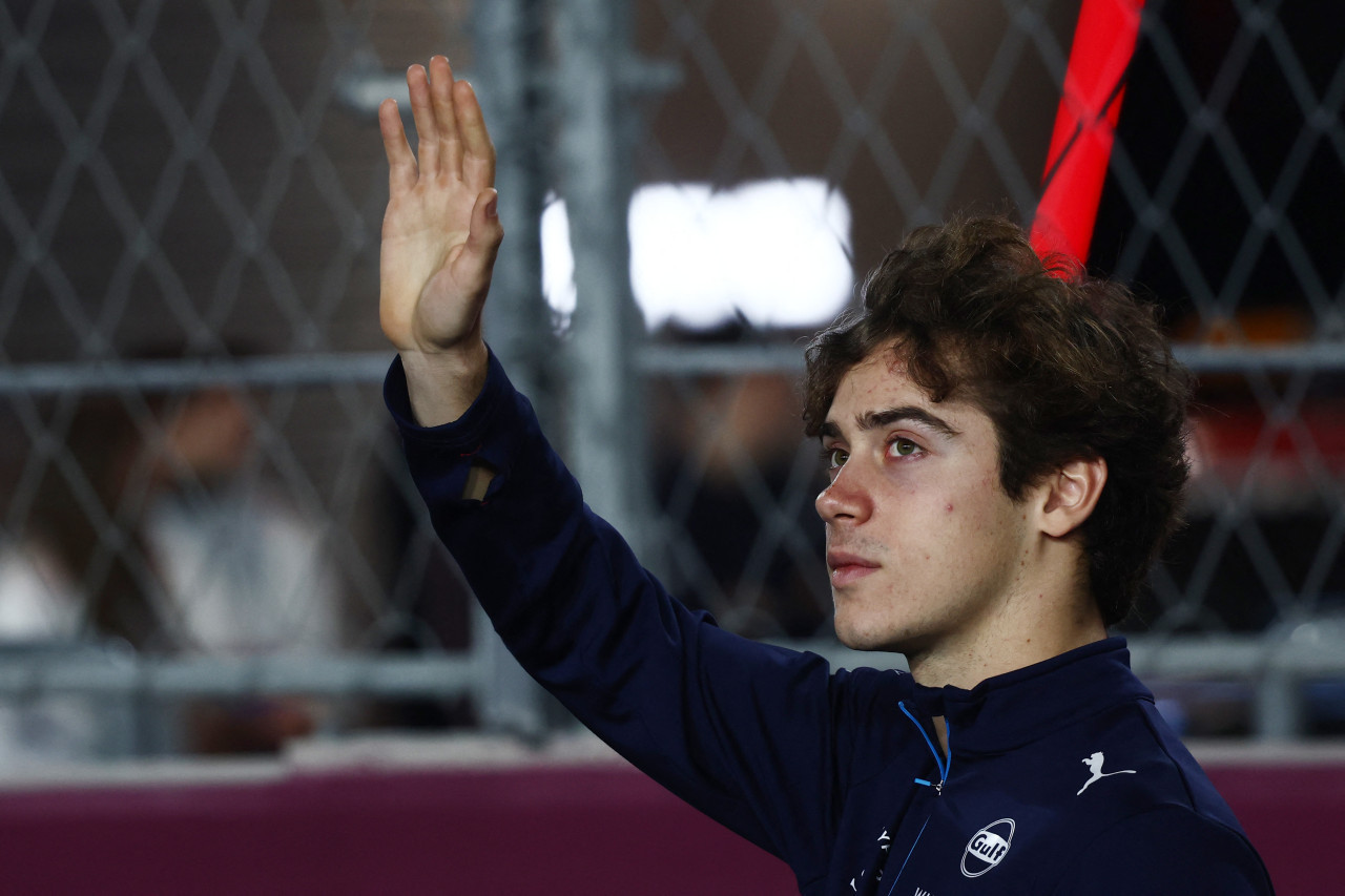 Franco Colapinto en el GP de Qatar. Foto: Reuters.