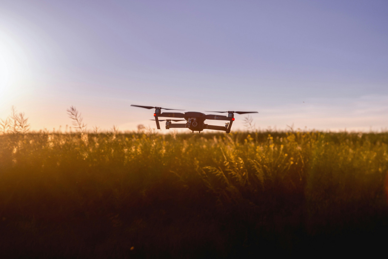 Drones de cultivo. Fuente: Pexels